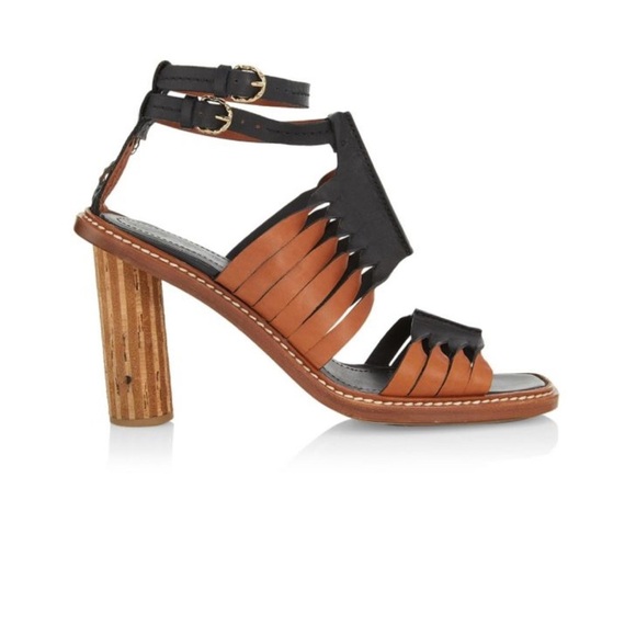 NWT ULLA JOHNSON Madeira Twisted Leather Sandals size 6 - Picture 2 of 6